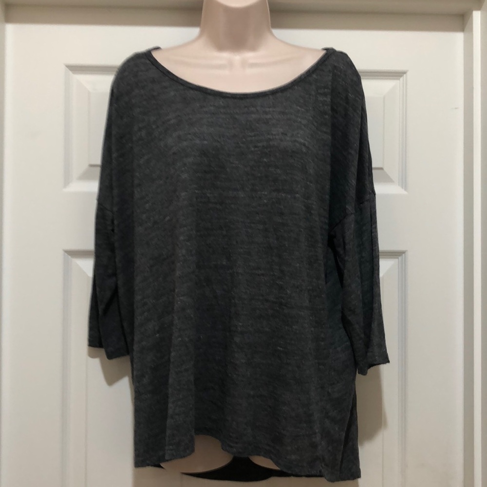 Like New Camaieu Grey Oversize Top Size XL